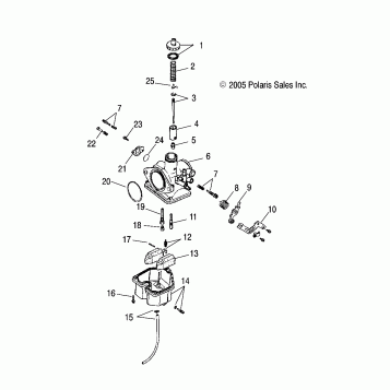 CARBURETOR - A05PB20EA/EB/EC/ED (4999202449920244A14)
