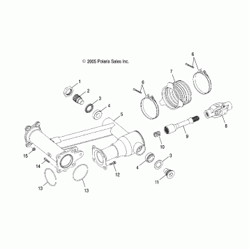 SWING ARM, REAR - A06PB20AA/AB/AC/LE (4999202449920244B04)