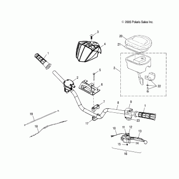 HANDLEBAR - A06PB20AA/AB/AC/LE (4999202449920244B14)