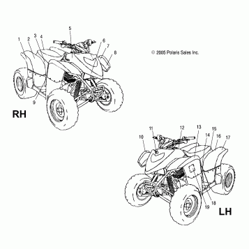 DECALS - A06PB20AA/AB/AC/LE (4999202449920244C05)