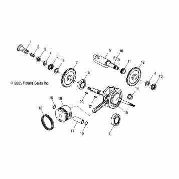 ENGINE, CRANKSHAFT and PISTON - A10PB20EB (4999202509920250A05)