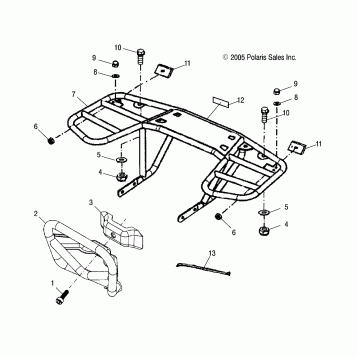 BUMPER/RACK - A05PB20EA/EB/EC/ED (4999202509920250B08)