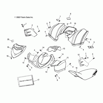 CAB/SEAT - A06PB20EA/EB (4999202509920250B09)