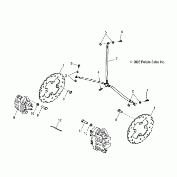BRAKE, FRONT (EC)(ED) - A05PB20EC/ED (4999202509920250B14)