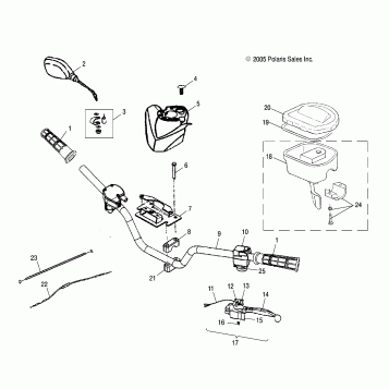 HANDLEBAR - A06PB20EA/EB (4999202509920250C02)
