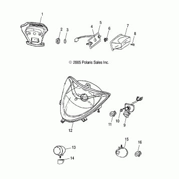 HEADLIGHT/TAILLIGHT - A06PB20EA/EB (4999202509920250C05)