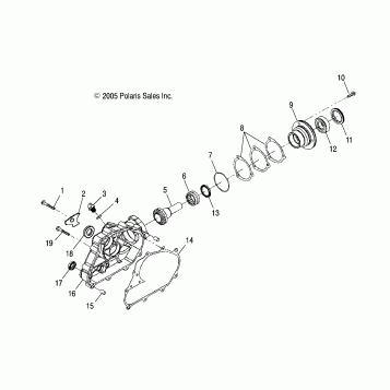 DRIVE ASSEMBLY, REAR - A06SB20AA/AB (4999202799920279A06)