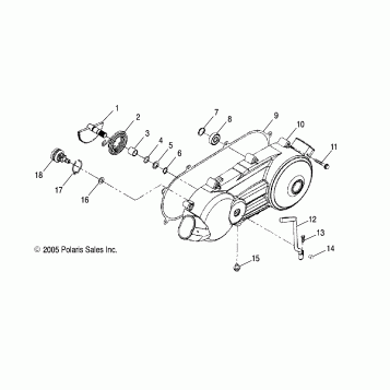 CRANKCASE COVER, LH - A06SB20AA/AB (4999202799920279A07)