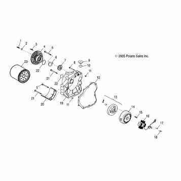 CRANKCASE COVER, RH - A06SB20AA/AB (4999202799920279A08)