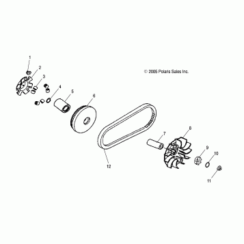 DRIVE CLUTCH - A06SB20AA/AB (4999202799920279A10)