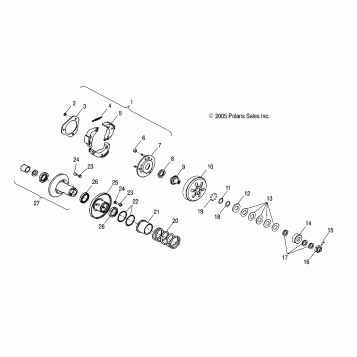 DRIVEN CLUTCH - A06SB20AA/AB (4999202799920279A11)