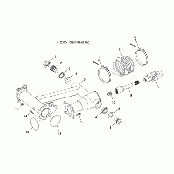 SWING ARM, REAR - A06SB20AA/AB (4999202799920279B04)