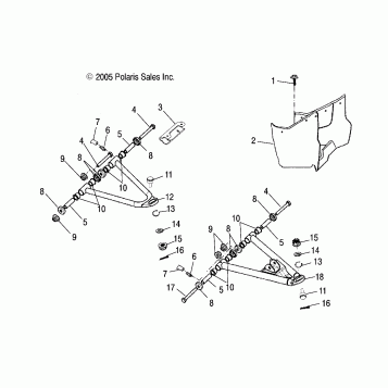 CONTROL ARM and FOOTREST - A06SB20AA/AB (4999202799920279B05)