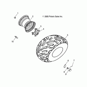 WHEEL, REAR - A06SB20AA/AB (4999202799920279B11)