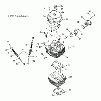 CYLINDER HEAD - A06PB20VA/VB (4999202869920286A03)
