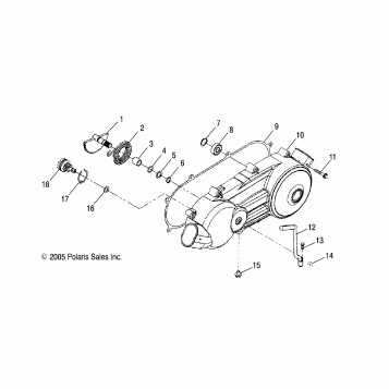 CRANKCASE COVER, LH - A06PB20VA/VB (4999202869920286A07)