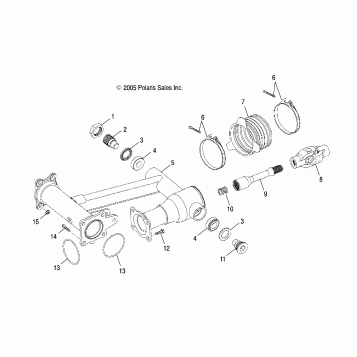 SWING ARM, REAR - A06PB20VA/VB (4999202869920286B04)