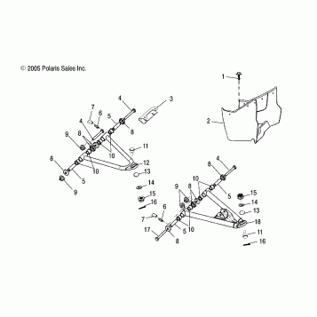 CONTROL ARM and FOOTREST - A06PB20VA/VB (4999202869920286B05)