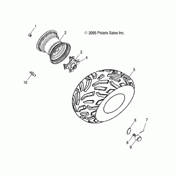 WHEEL, REAR - A06PB20VA/VB (4999202869920286B11)