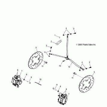 BRAKE, FRONT - A06PB20VA/VB (4999202869920286B12)