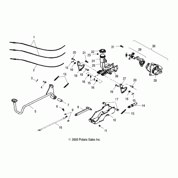 BRAKE, REAR - A06PB20VA/VB (4999202869920286B13)