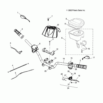 HANDLEBAR - A06PB20VA/VB (4999202869920286B14)