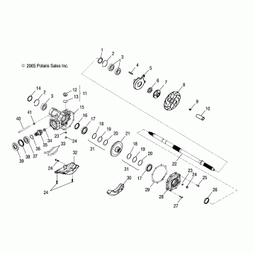 AXLE, REAR WHEEL - A06PB20VA/VB (4999202869920286C01)