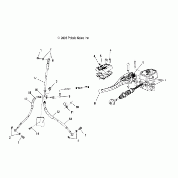 CONTROLS - MASTER CYLINDER/BRAKE LINE - A06CA32AA/AB (4999202939920293B04)
