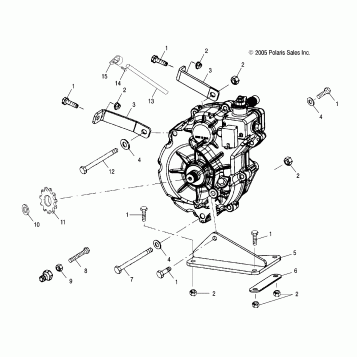 GEARCASE MOUNTING - A06CA32AA/AB (4999202939920293C01)