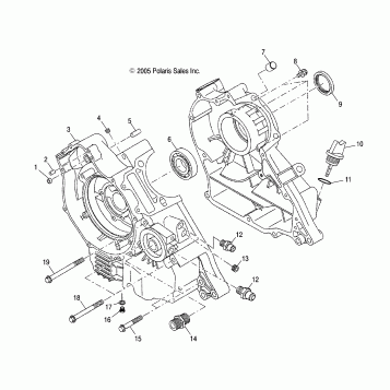 ENGINE, CRANKCASE - A07CA32AA (4999202939920293C05)