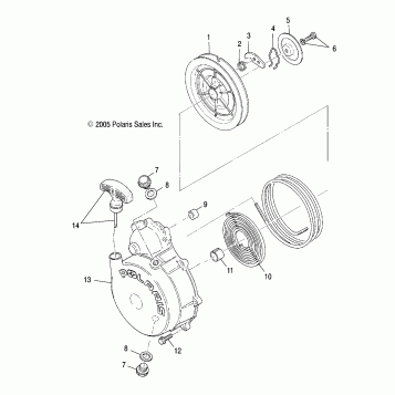 ENGINE, RECOIL STARTER - A07CA32AA (4999202939920293C11)