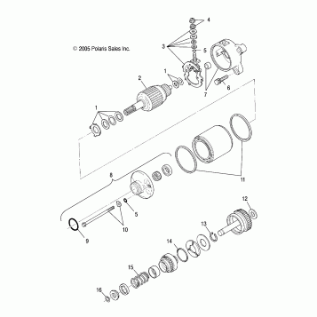 ENGINE, STARTING MOTOR - A07CA32AA (4999202939920293C14)