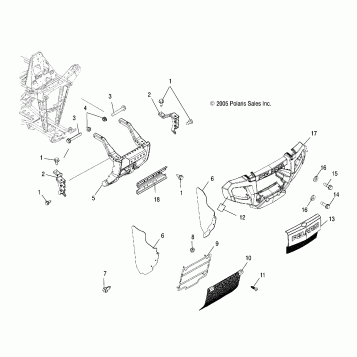 BUMPER MOUNTING - A06MN50AU/AW (4999204069920406A13)