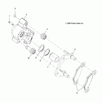 BRAKES, REAR CALIPER - A18DAA50B7 (4999204069920406B10)
