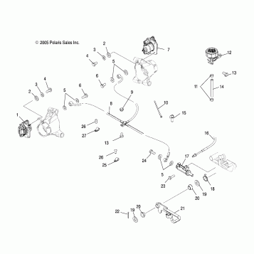 MASTER CYLINDER, REAR and FOOT PEDAL - A06MN50AU/AW (4999204069920406B12)