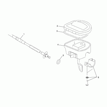 CONTROLS, THROTTLE ASM./CABLE - A07TH50EA (4999204069920406B13)