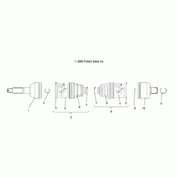 SHAFT, DRIVE, REAR - A07TH50EA (4999204069920406C01)