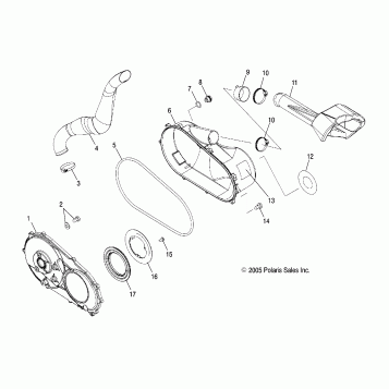 CLUTCH COVER - A06MN50AU/AW (4999204069920406C13)