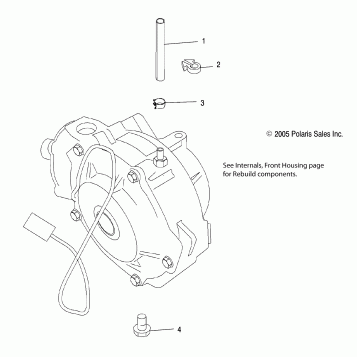 HOUSING, FRONT MOUNTING (DEMAND DRIVE) - A06MN50AU/AW (4999204069920406D10)