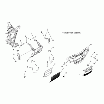 BUMPER MOUNTING - A06MH50AQ/AX/AY/AZ/AL/AT (4999205499920549A06)
