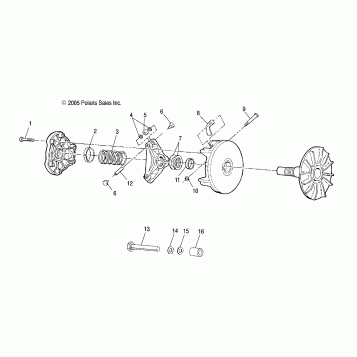 DRIVE CLUTCH and MOUNTING - A06BG50AA/FA (4999206649920664C06)