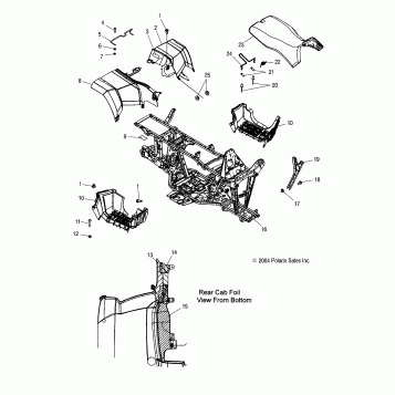 CAB, REAR and SEAT - A05MH68AP (4999609960A03)