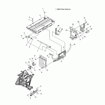 RACK MOUNTING, FRONT and BUMPER MOUNTING - A05MH68AP (4999609960A07)