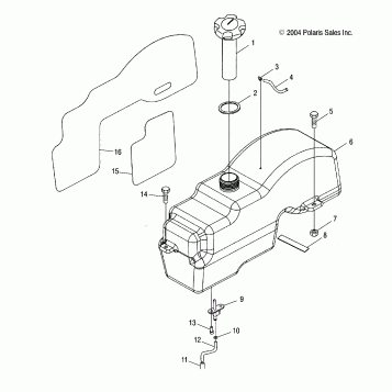 FUEL TANK, RESERVE - A05MH68AP (4999609960A13)
