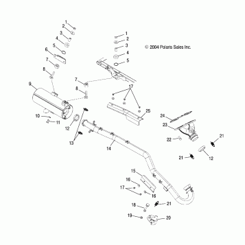 EXHAUST SYSTEM - A05MH68AP (4999609960A14)