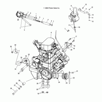ENGINE MOUNTING - A05MH68AD (4999609960B03)