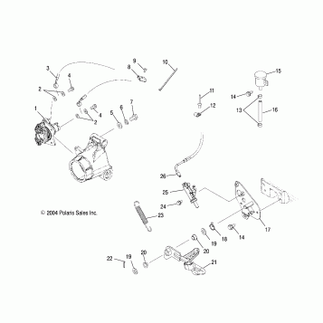 MASTER CYLINDER, REAR and FOOT PEDAL - A05MH68AP (4999609960B10)