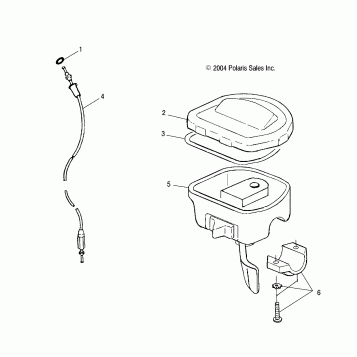 CONTROLS - THROTTLE ASM./CABLE - A05MH68AP (4999609960B11)