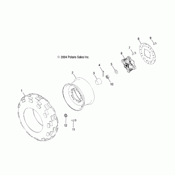 WHEEL, FRONT - A05MH68AP (4999609960C05)