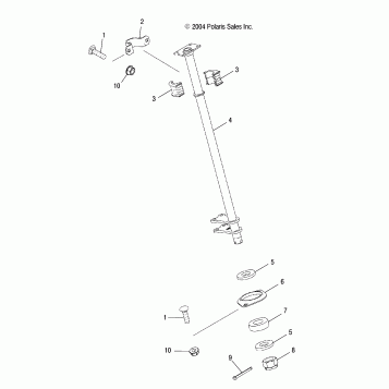STEERING POST - A05MH68AP (4999609960C07)